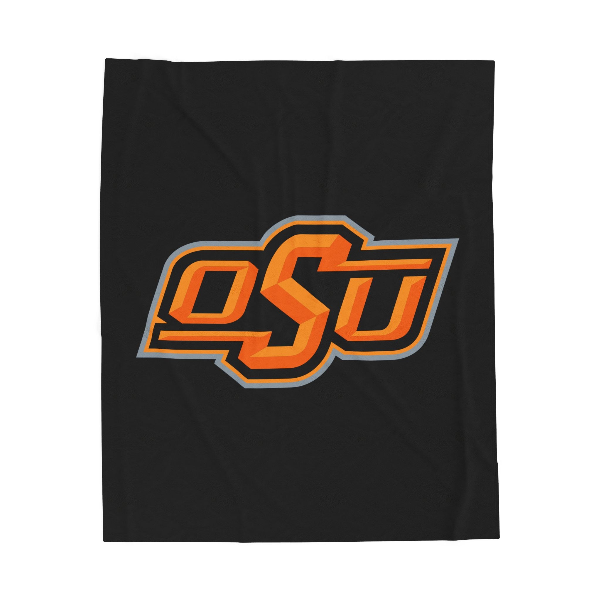 OSU Velveteen Plush Blanket — Cozy Oklahoma State Logo Throw