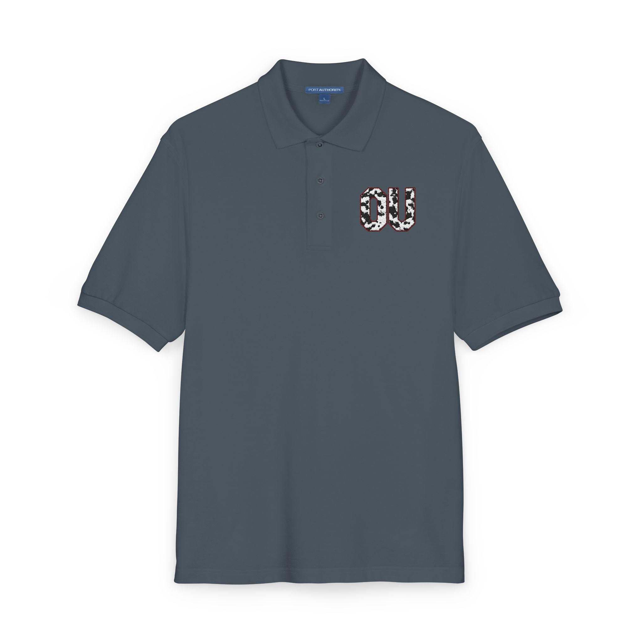 Embroidered 'OU'  Polo Shirt