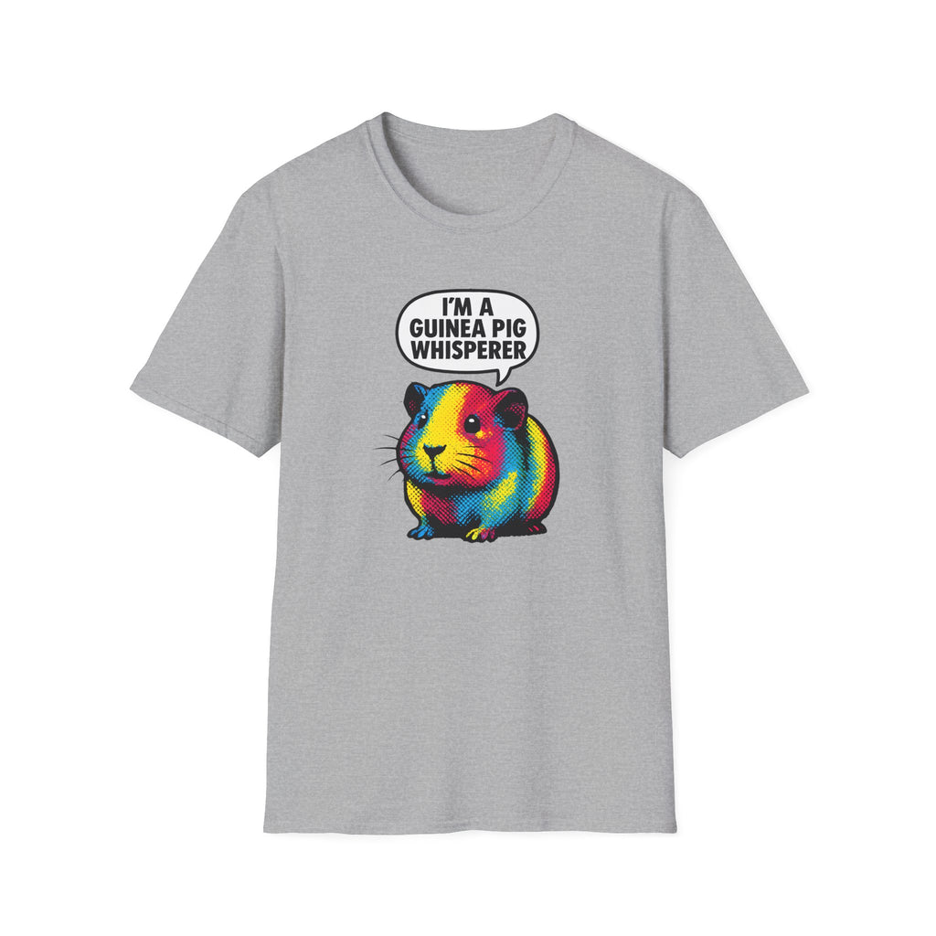 Guinea Pig Whisperer T‑Shirt — Colorful Rainbow Guinea Pig Tee