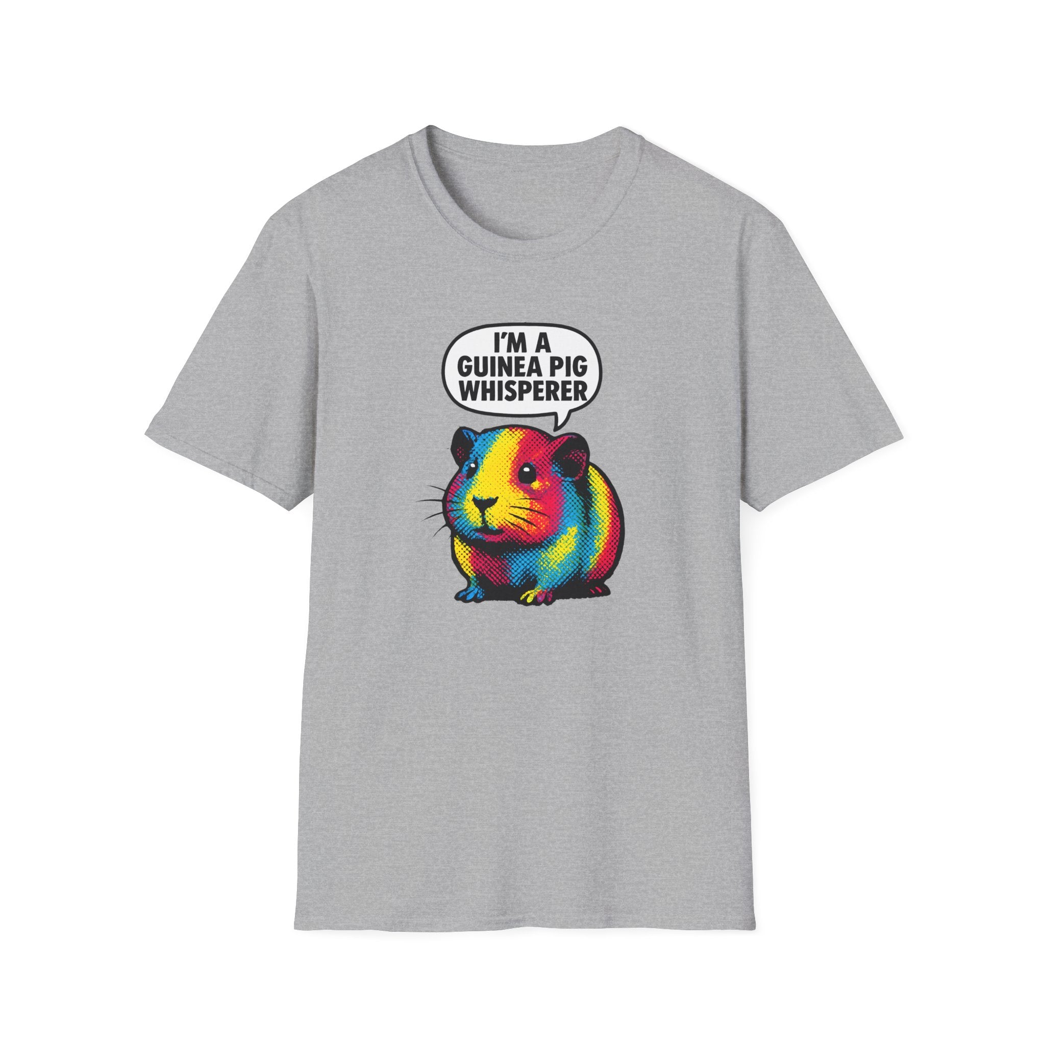Guinea Pig Whisperer T‑Shirt — Colorful Rainbow Guinea Pig Tee