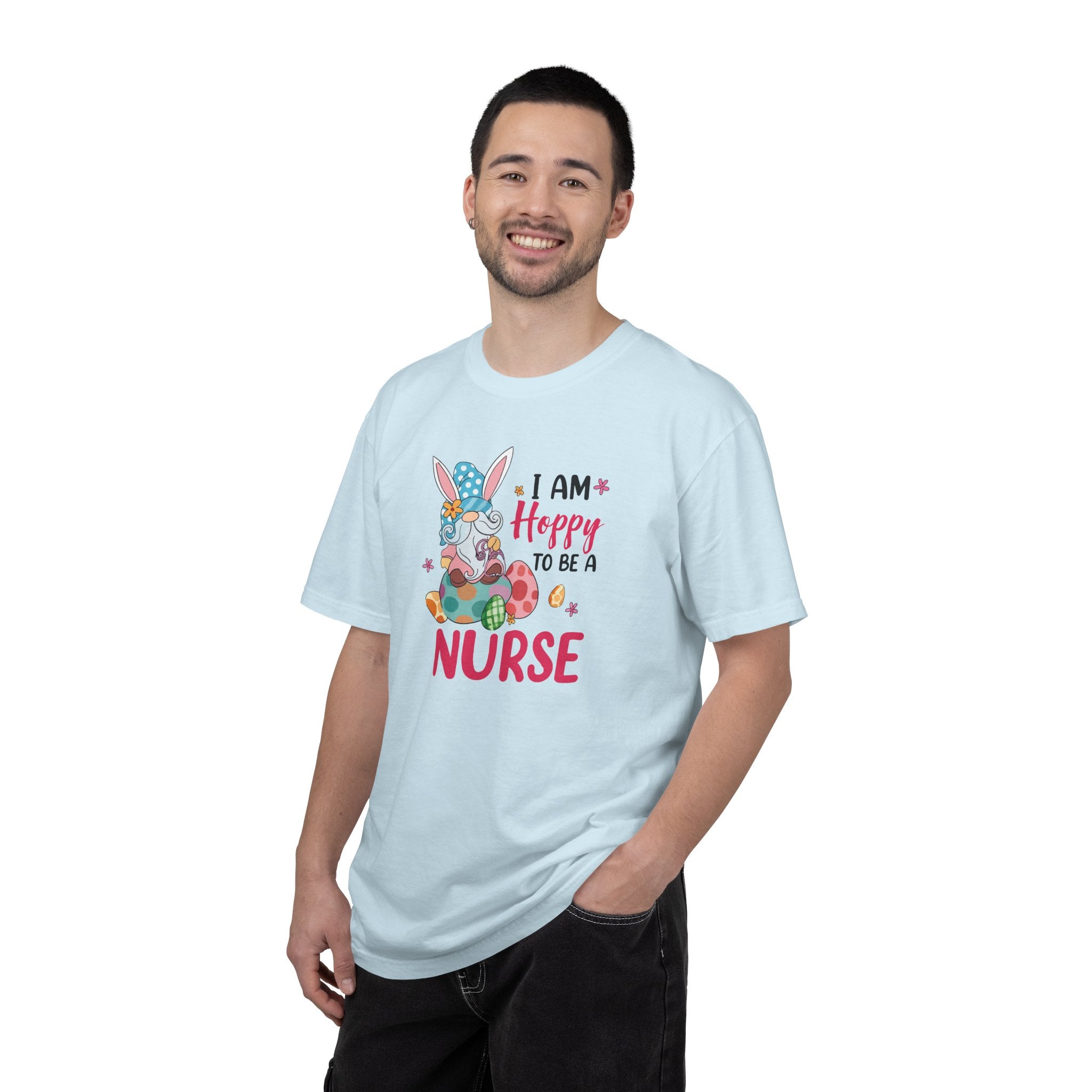 Nurse Bunny T-Shirt — "I Am Hoppy to Be a Nurse" Cute Easter Tee