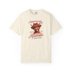 Attitude Highland Cow T-Shirt — "Apparently I Have an Attitude" Cute Cow Graphic Tee