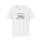 Dog Outline T-Shirt - Cute Happy Puppy Graphic Tee