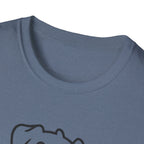 Dog Outline T-Shirt - Cute Happy Puppy Graphic Tee