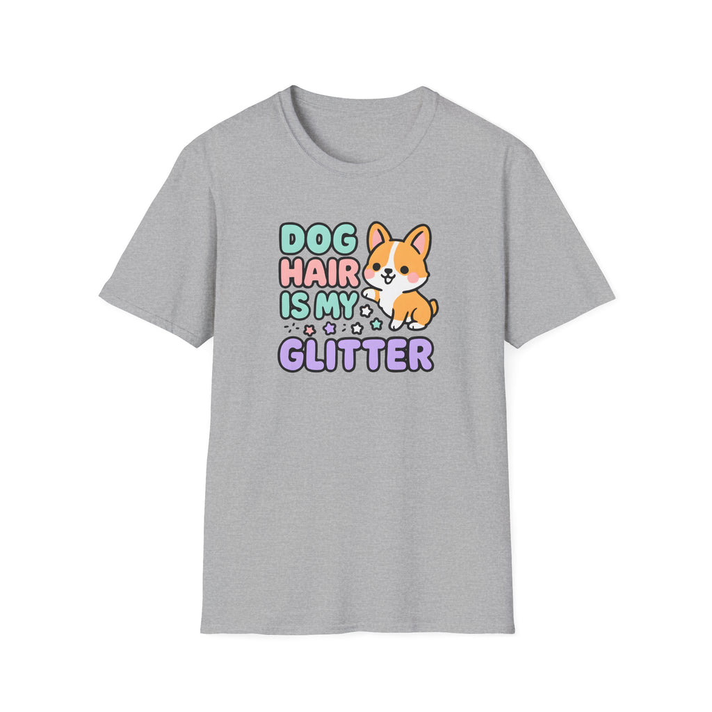 Dog Hair Is My Glitter T-Shirt — Cute Corgi Pet Lover Tee