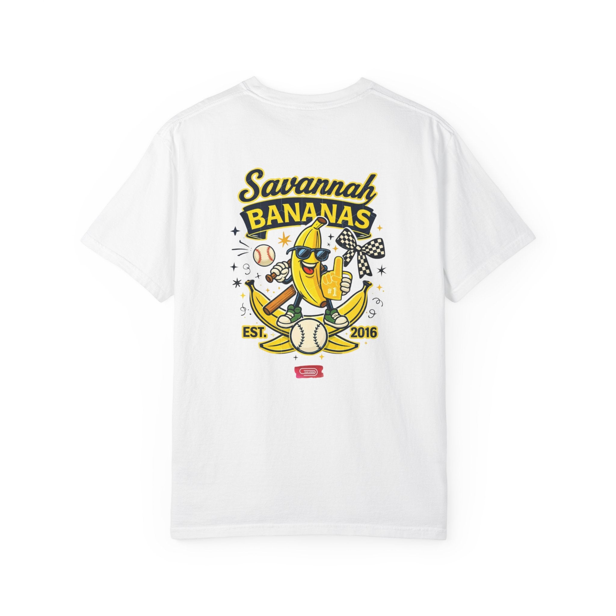 Savannah Bananas Baseball T-Shirt — Retro Banana Mascot Tee