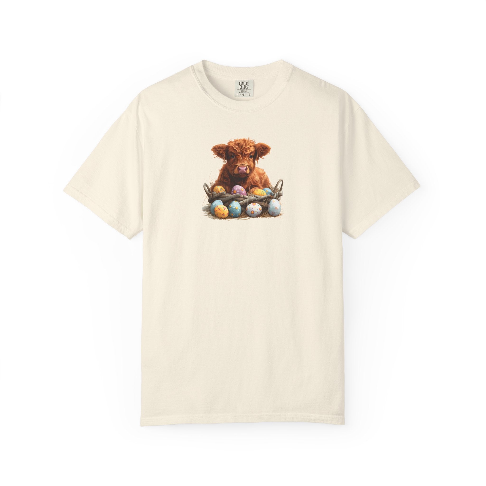 Highland Calf with Easter Eggs T-Shirt