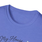 Dog House Watercolor T-Shirt — "My House is a Zoo" Cute Pet Lover Tee