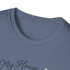 Dog House Watercolor T-Shirt — "My House is a Zoo" Cute Pet Lover Tee