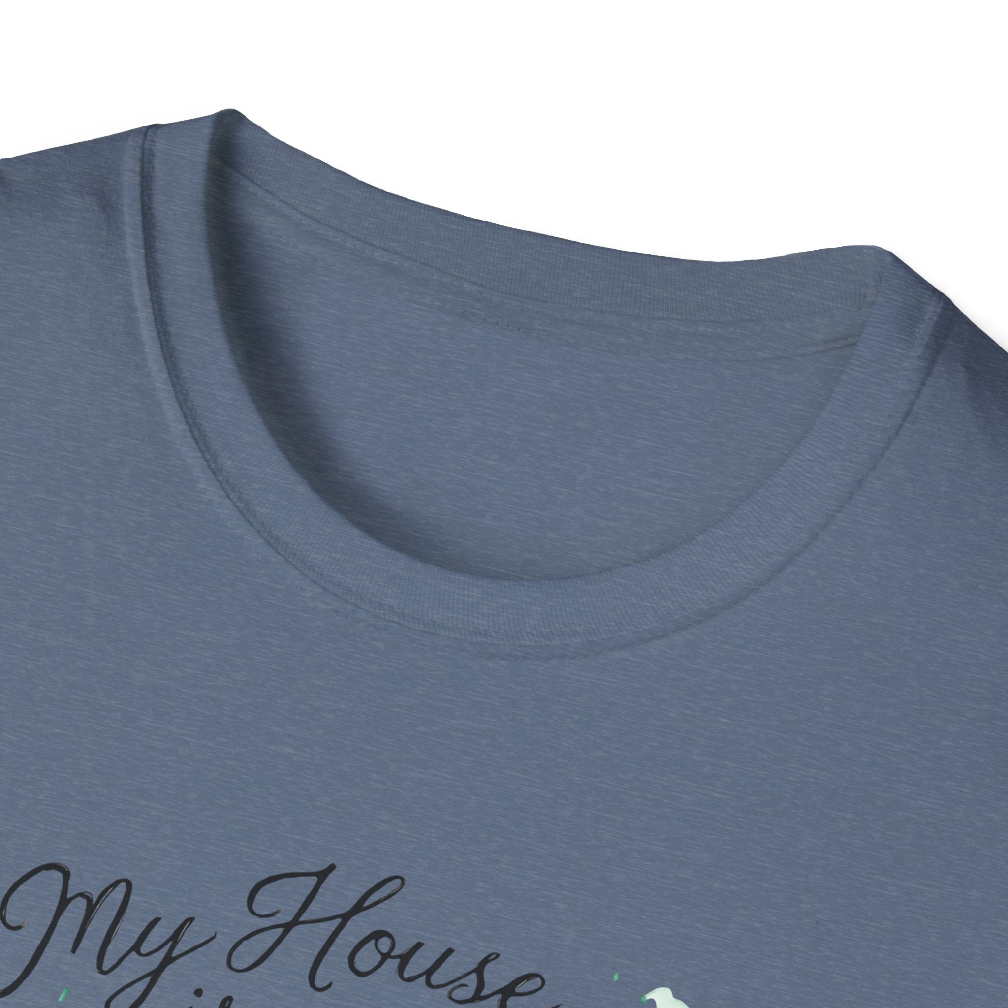 Dog House Watercolor T-Shirt — "My House is a Zoo" Cute Pet Lover Tee
