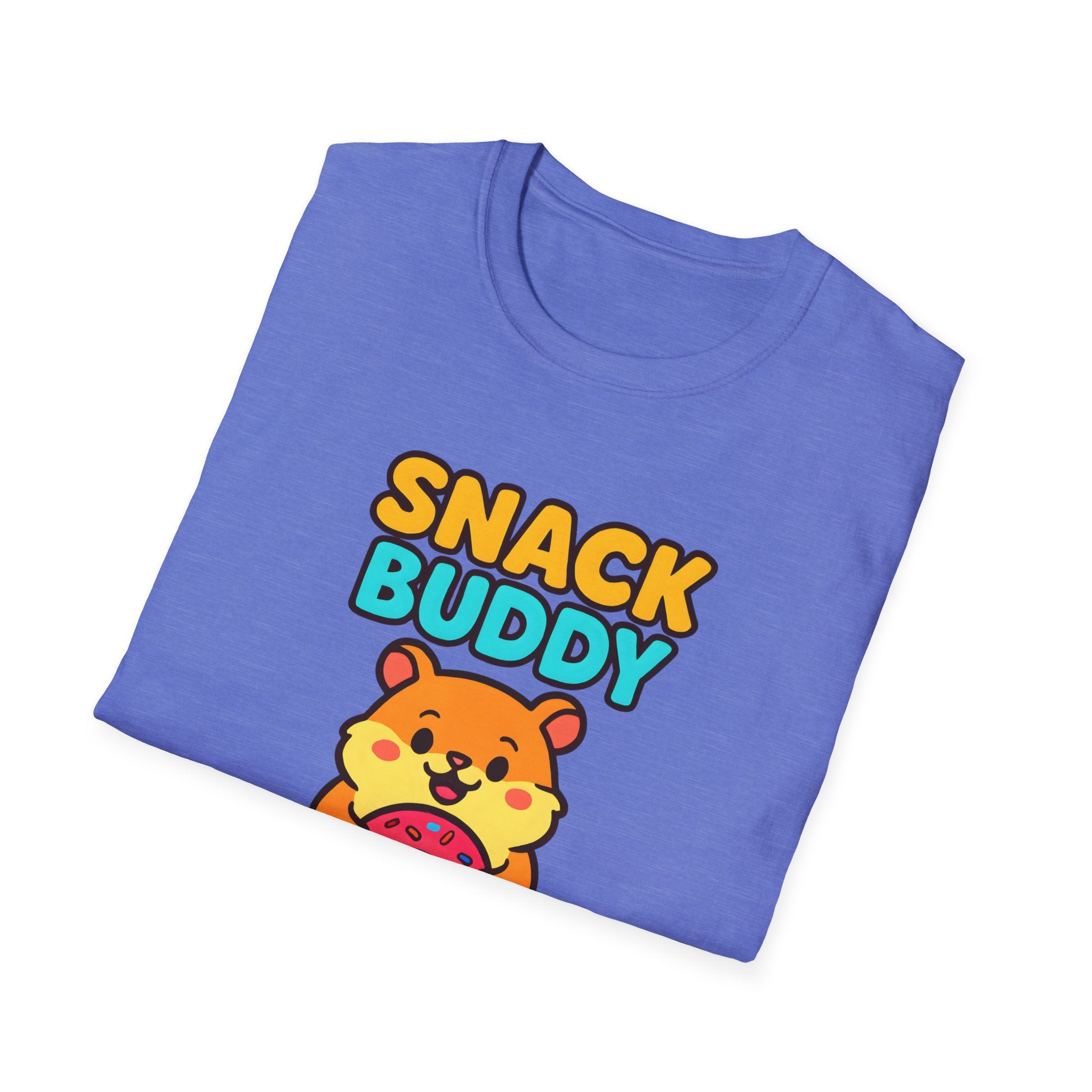 Snack Buddy T‑Shirt — Cute Cartoon Hamster Holding Donut