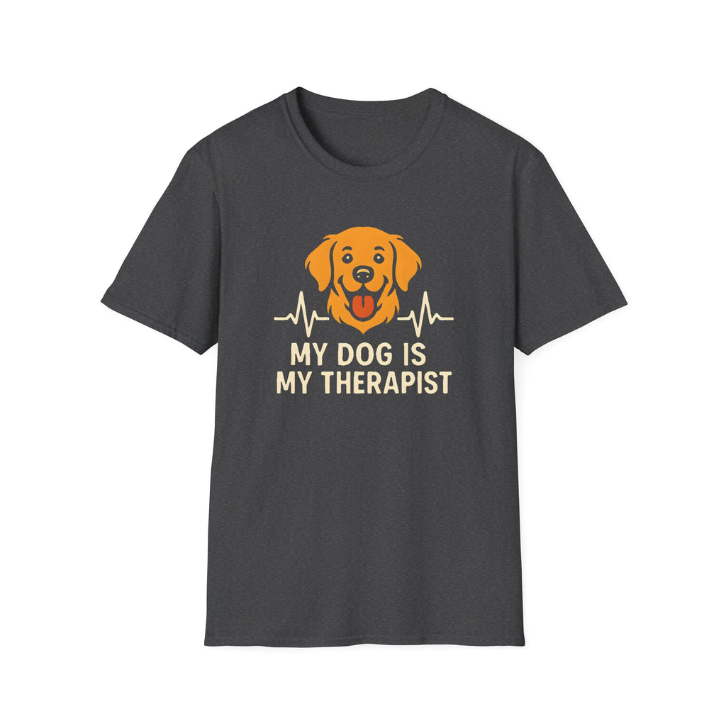 Dog Therapist T-Shirt — "My Dog Is My Therapist" Pet Lover Tee