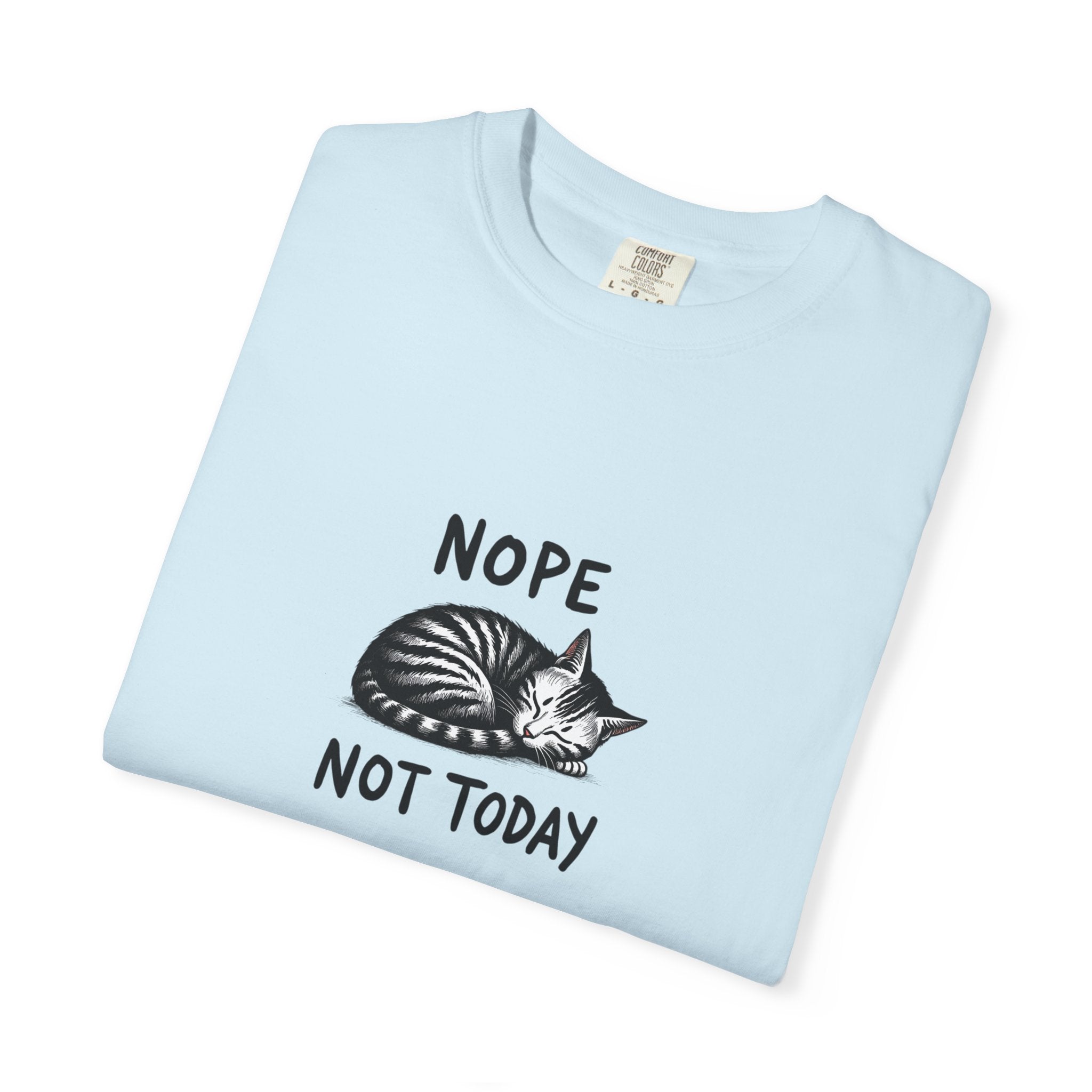 'Nope Not Today' Sleeping Cat Graphic Tee