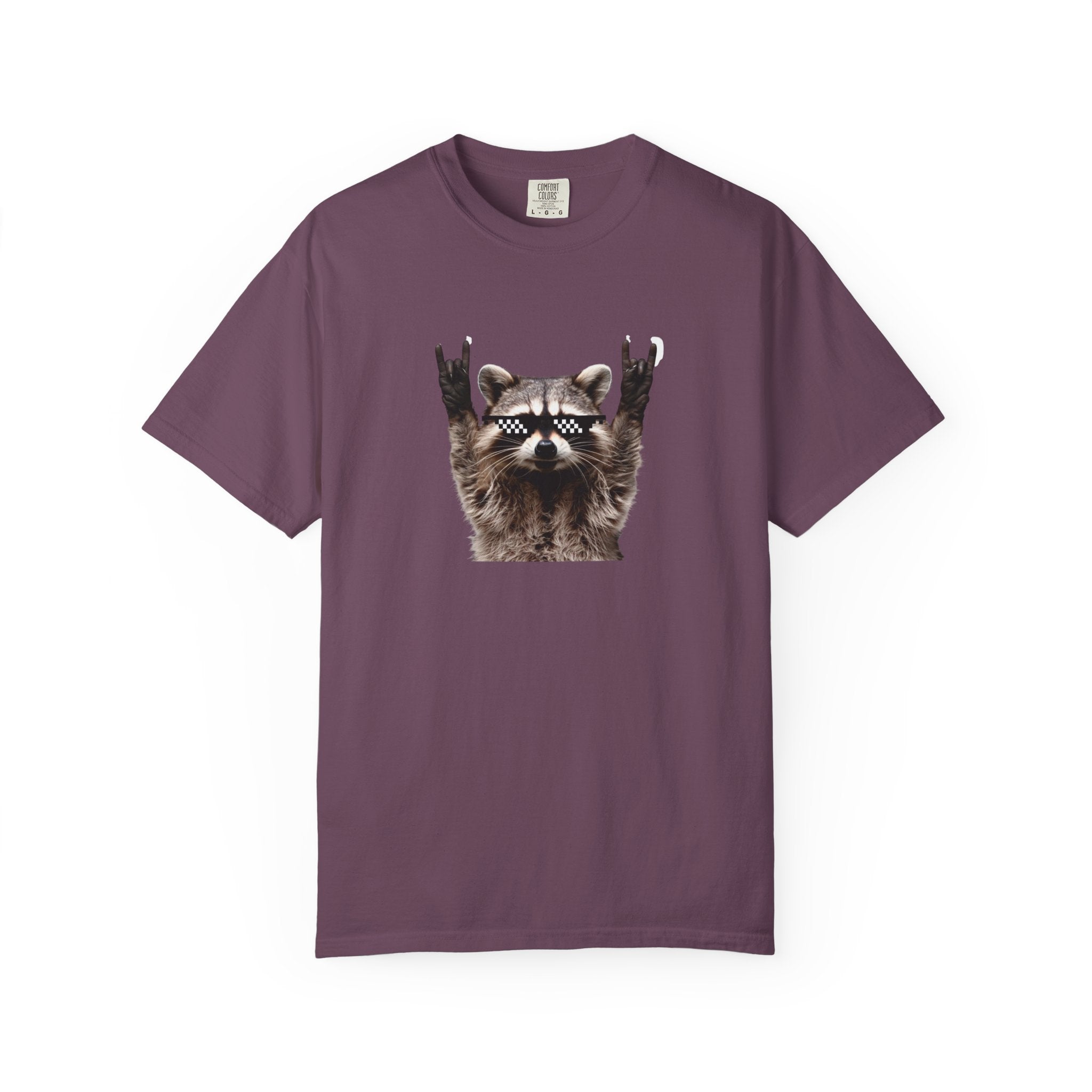 Rock On Raccoon T-Shirt — Cool Sunglasses Graphic Tee