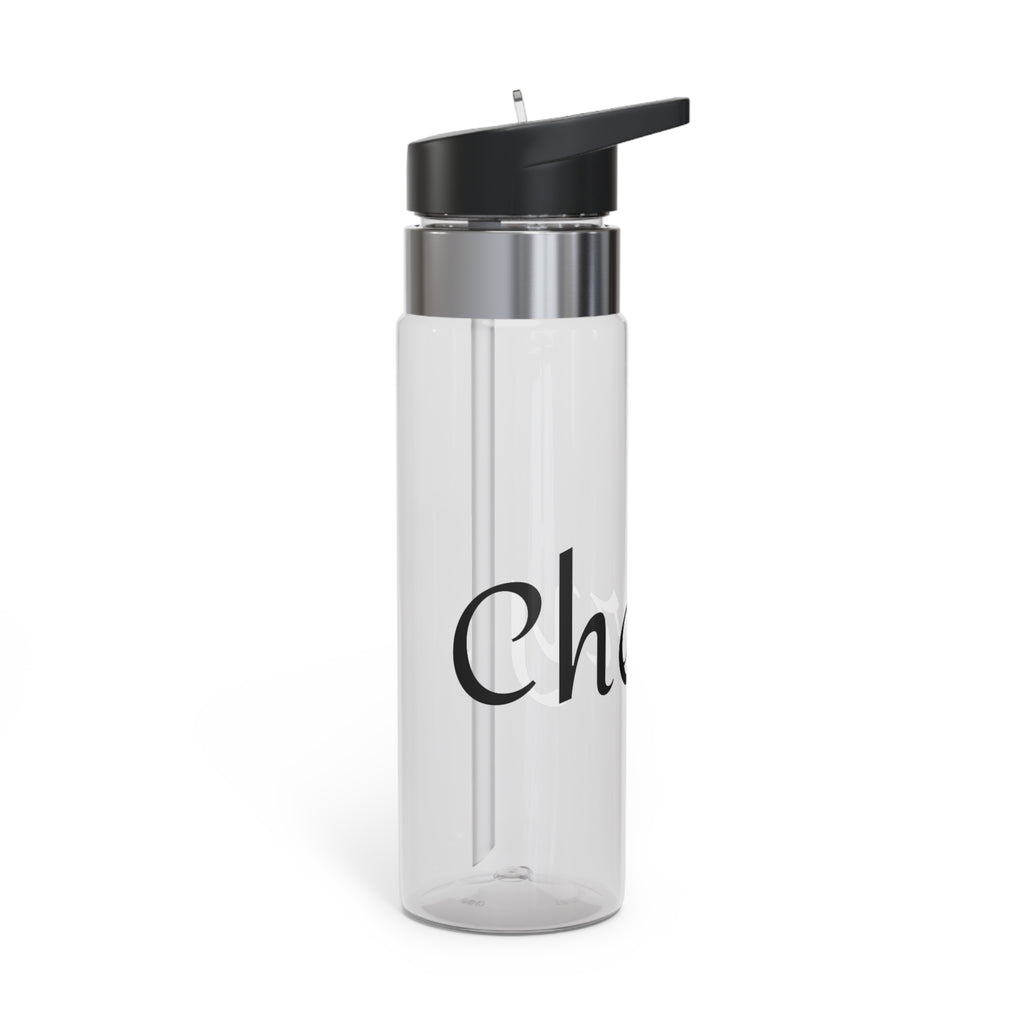 20oz Tritan Sport Bottle — Elegant Script “chery” Water Bottle for Gym, Travel & Everyday Hydration
