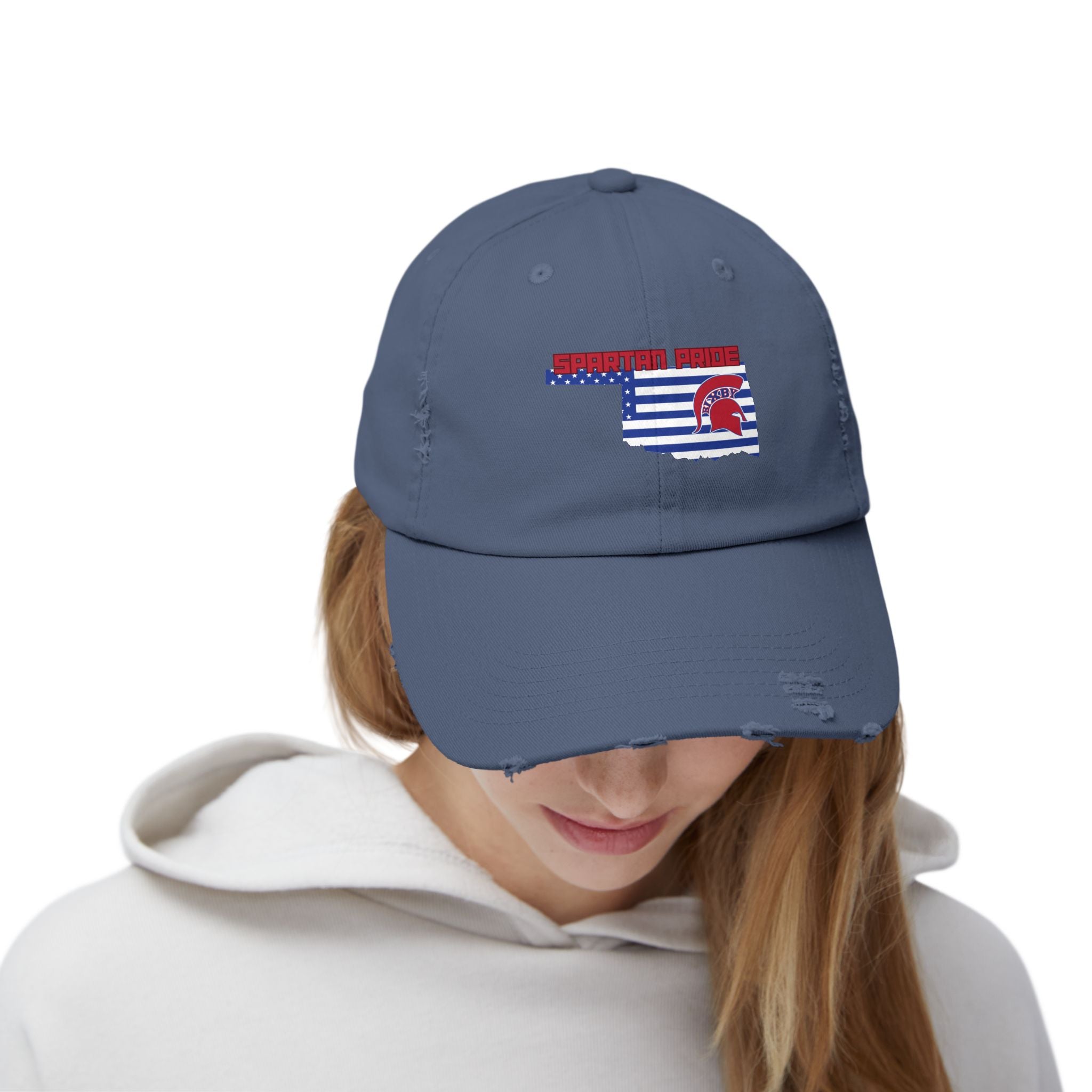 Bixby Spartan Pride Distressed Cap