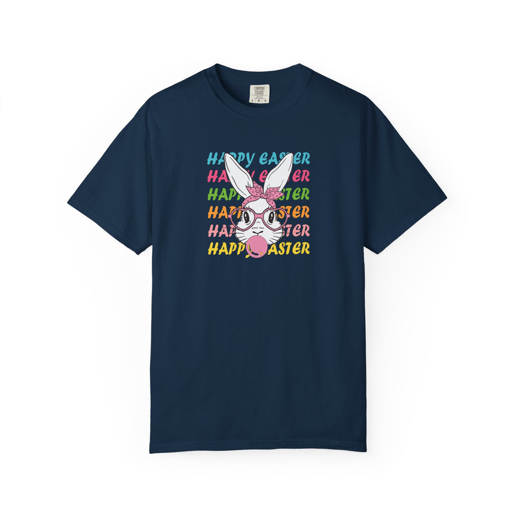 Easter Bunny Glasses T-Shirt — Happy Easter Pastel Graphic Tee