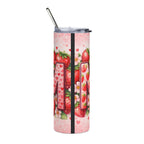 20oz Strawberry Mom Stainless Steel Tumbler – Floral Heart Design