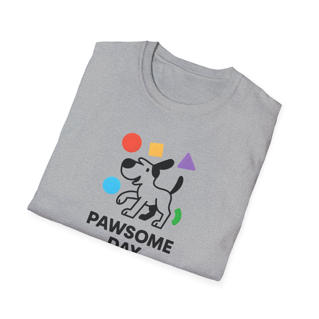 Pawsome Day Dog T‑Shirt – Cute Paw Print Graphic Tee for Dog Lovers