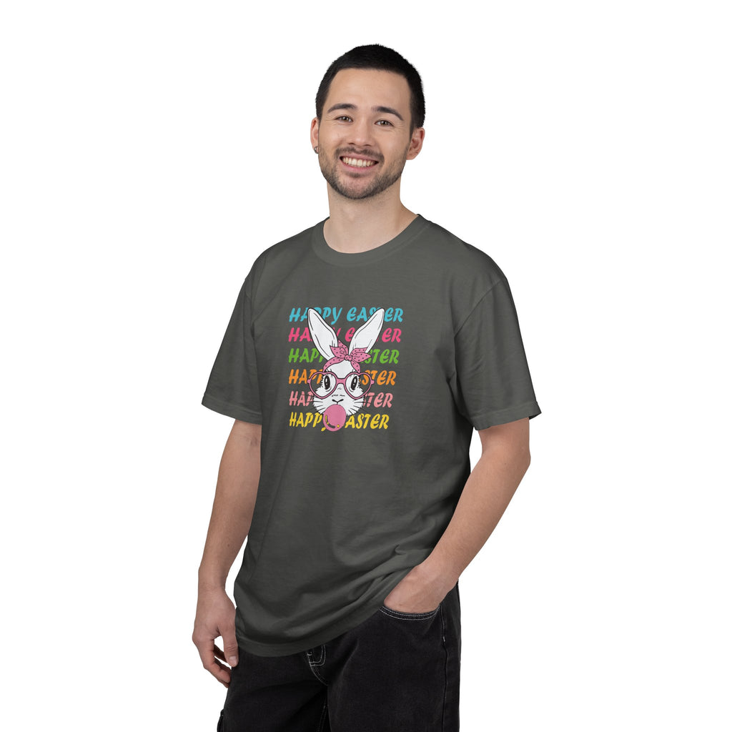 Easter Bunny Glasses T-Shirt — Happy Easter Pastel Graphic Tee