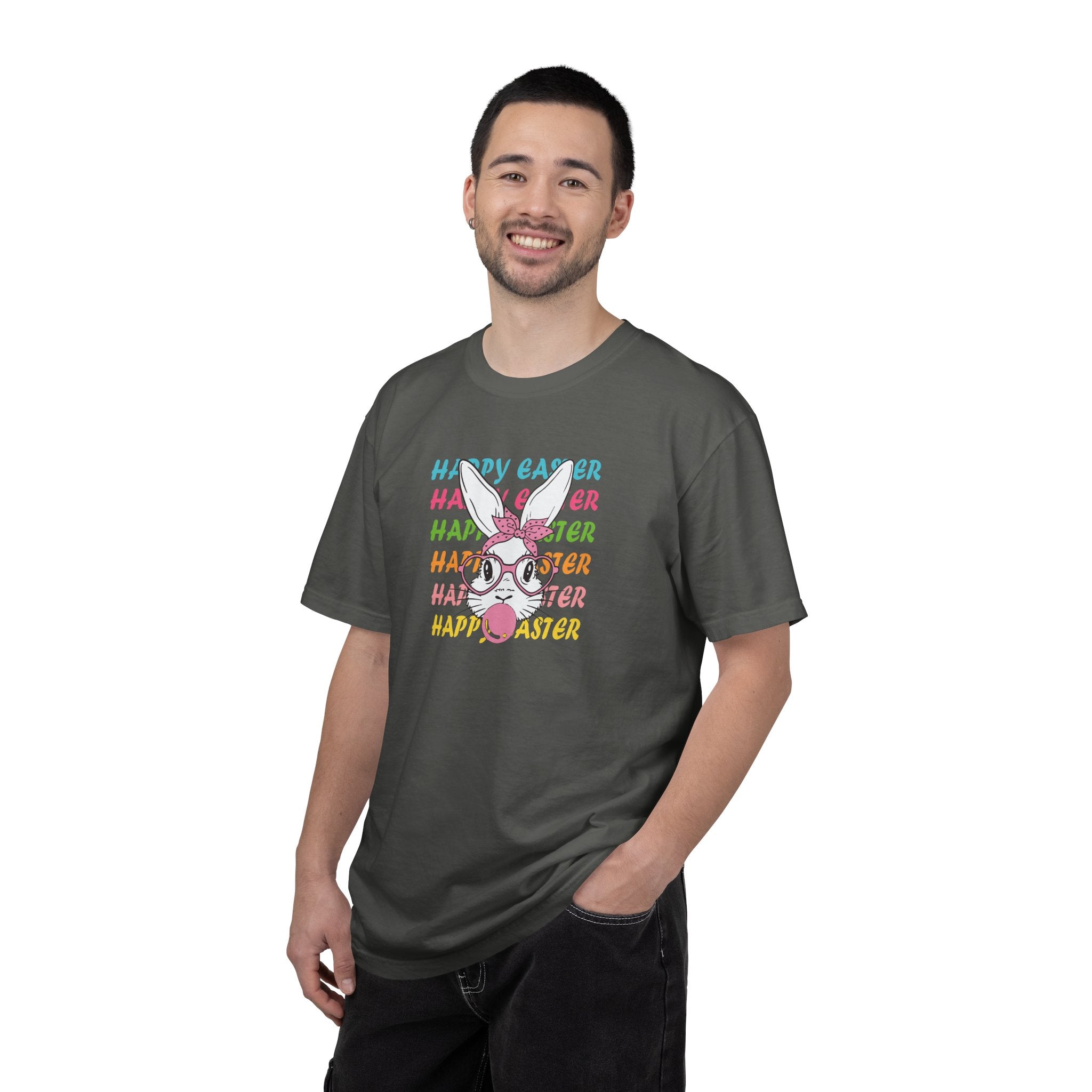 Easter Bunny Glasses T-Shirt — Happy Easter Pastel Graphic Tee