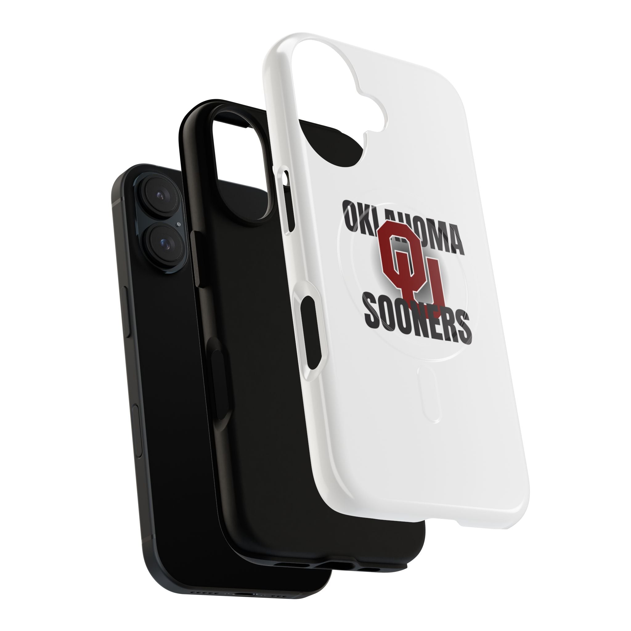 Oklahoma Sooners Tough Magnetic Phone Case — Durable Magnetic Snap-On College iPhone Cover