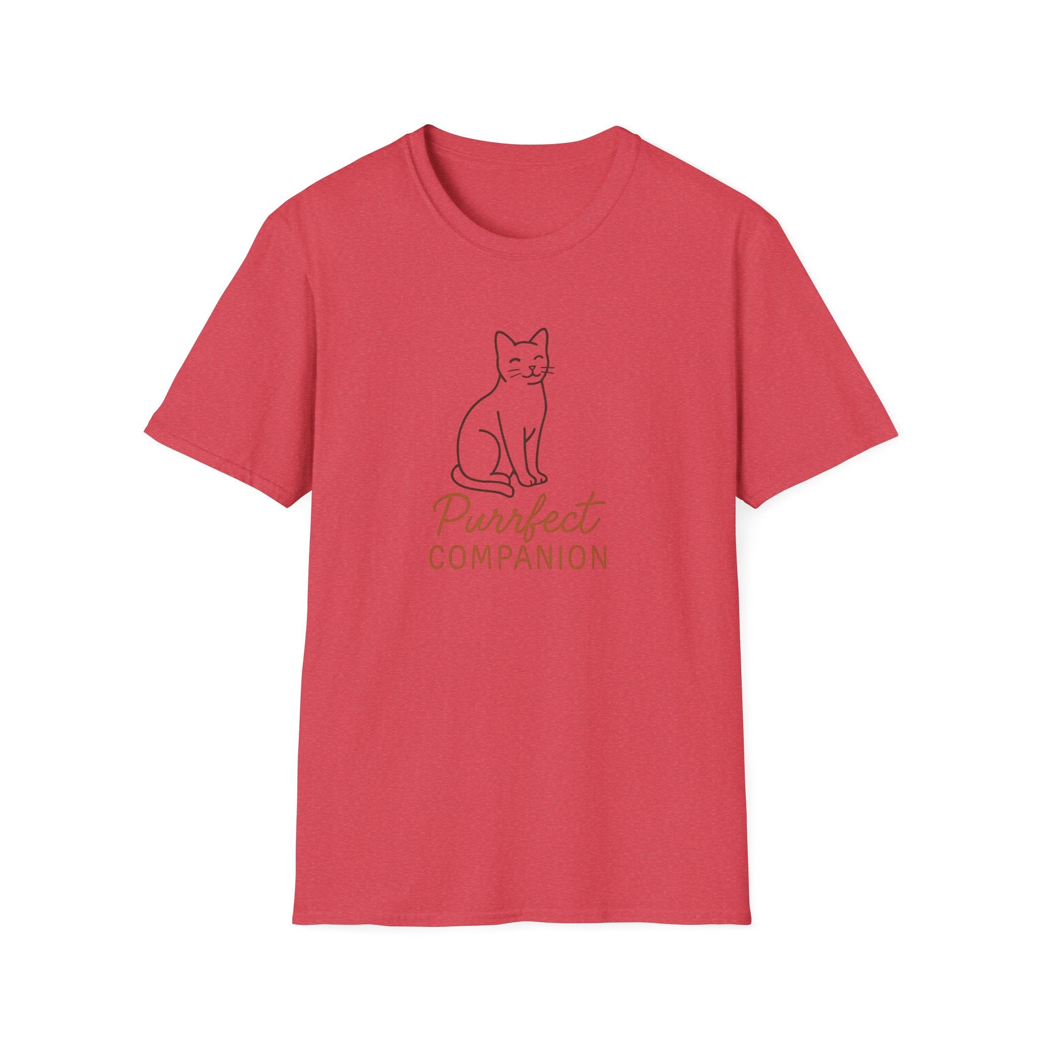Cat T-Shirt — 'Purrfect Companion' Minimalist Cat Lover Tee