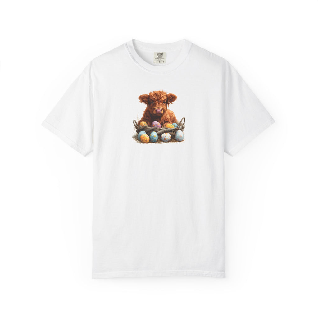 Highland Calf with Easter Eggs T-Shirt