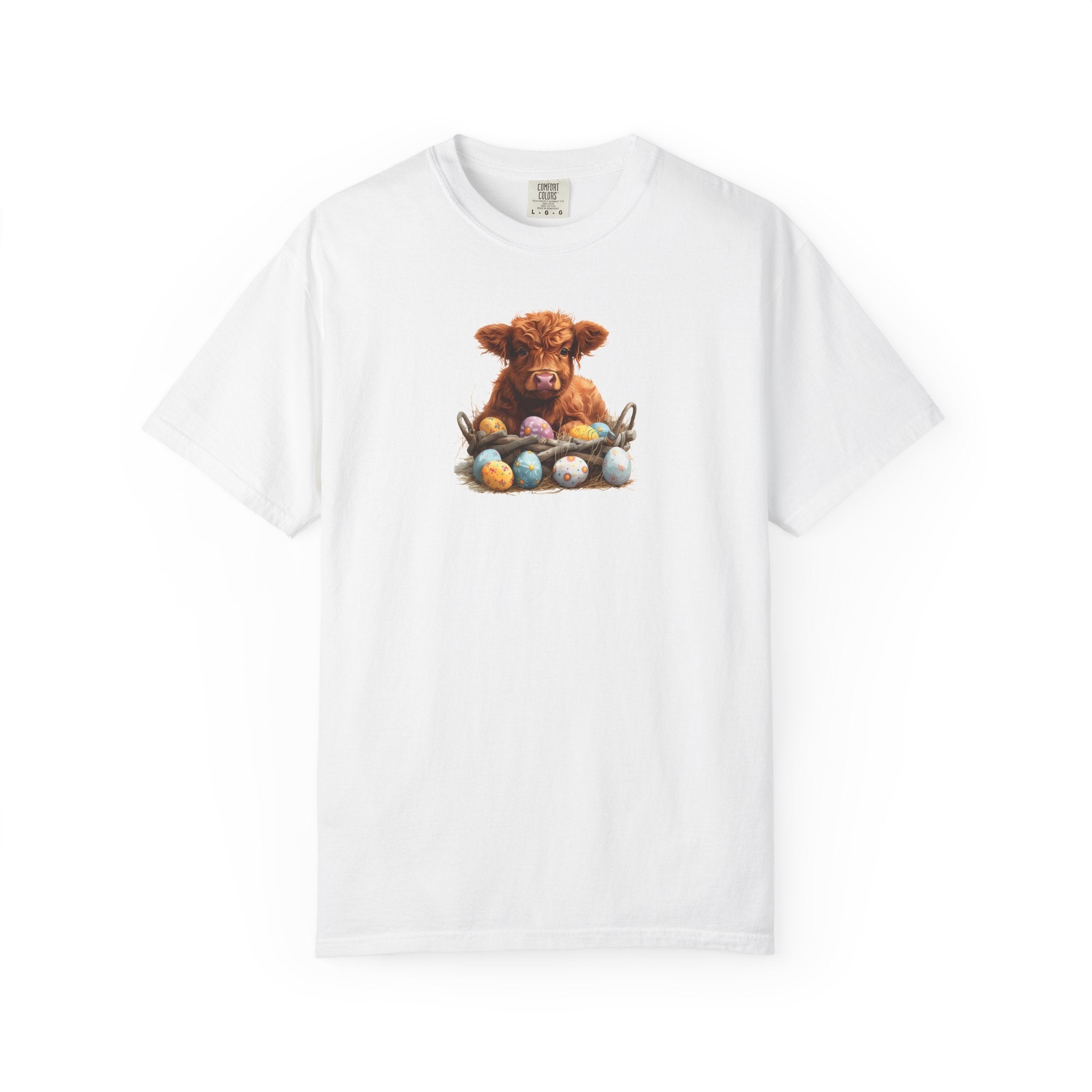 Highland Calf with Easter Eggs T-Shirt