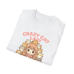 Crazy Cat Lady T-Shirt — Cute Anime Cat Mom Graphic Tee