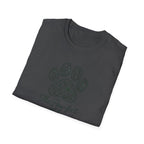 Paw-fect Life T-Shirt — Floral Paw Print Tee for Dog & Cat Lovers