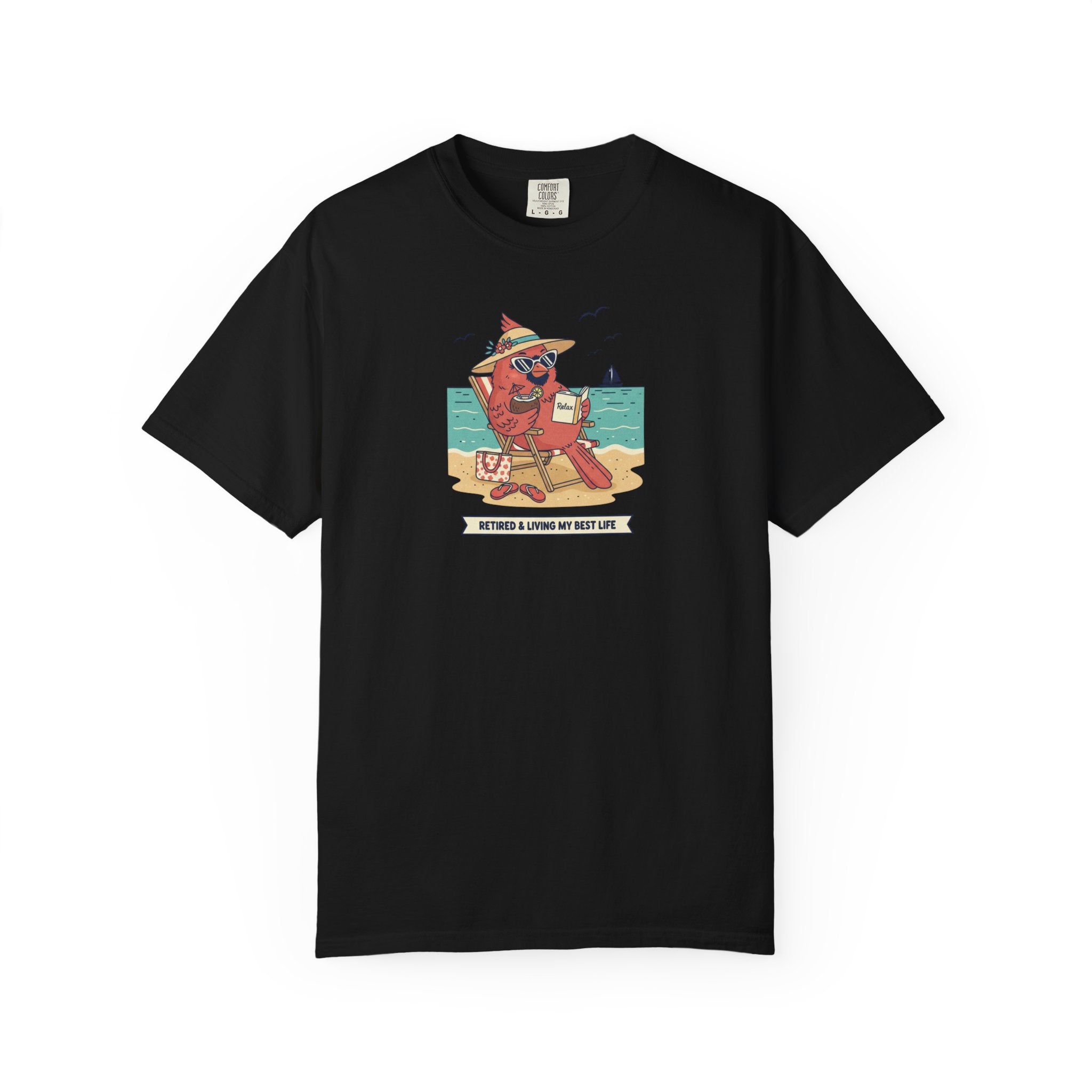 Beach Cardinal Relaxing T-Shirt — Retro Summer Tee