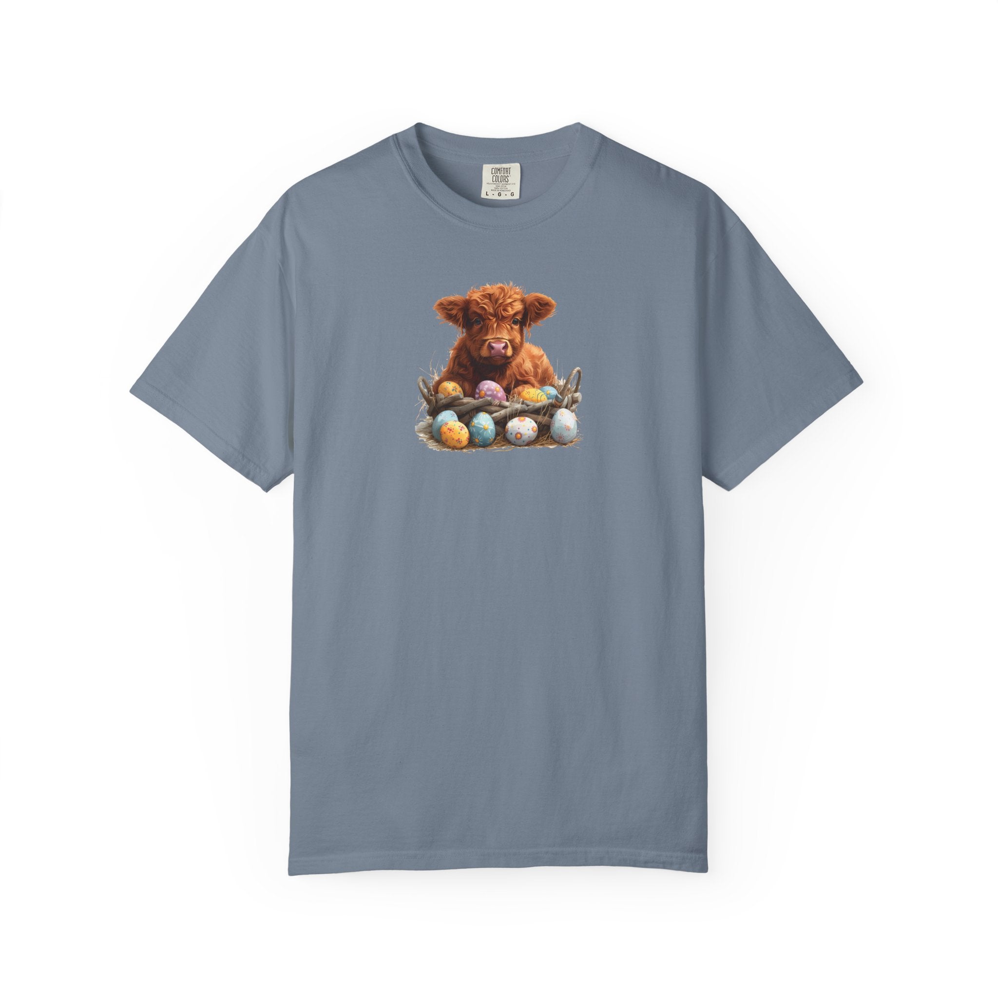 Highland Calf with Easter Eggs T-Shirt
