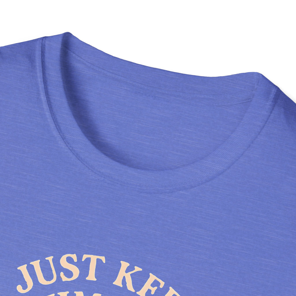 T‑Shirt — "Just Keep Swimming" Orange Fish Graphic Tee