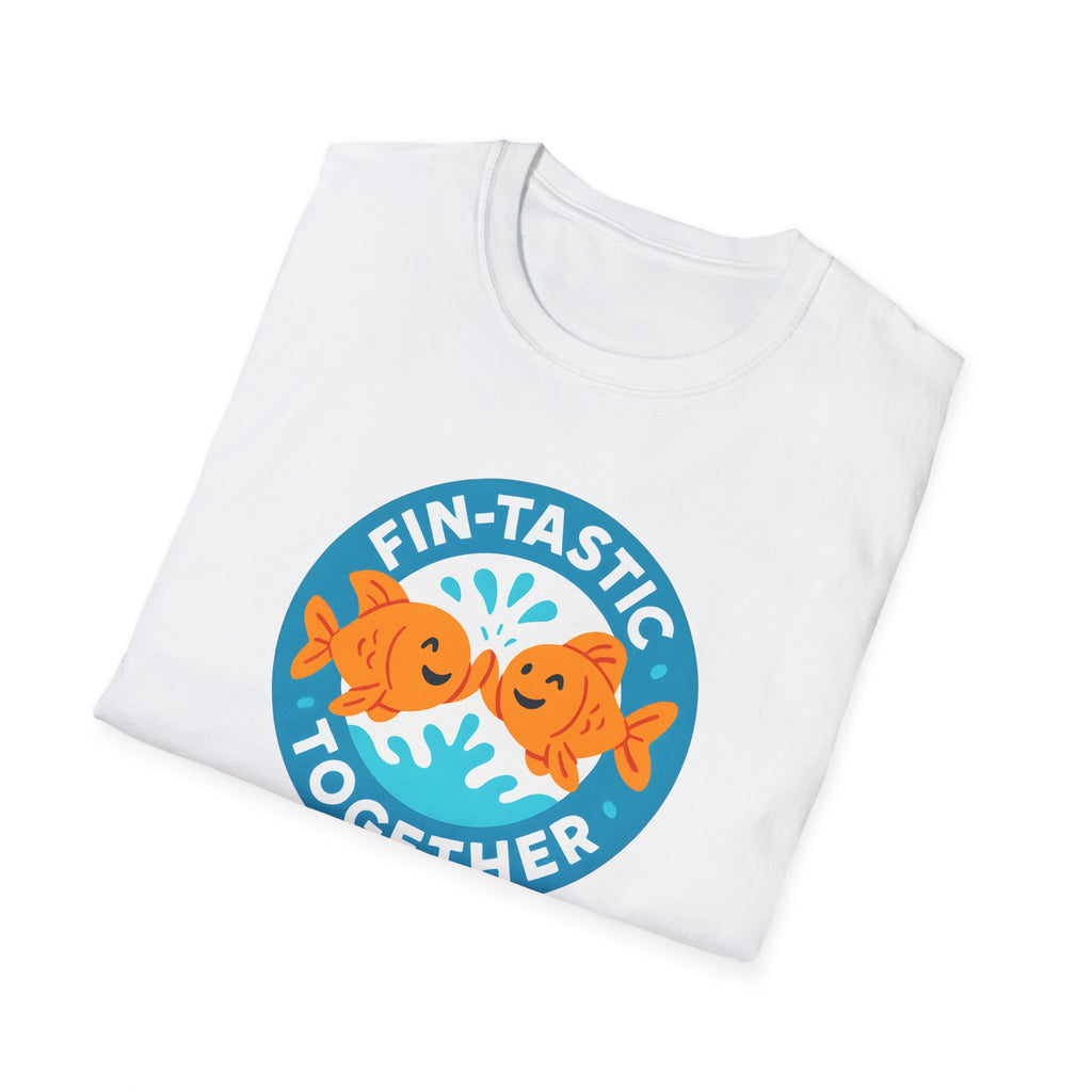 T-Shirt — "Fin-Tastic Together" Cute Goldfish Couple Graphic Tee