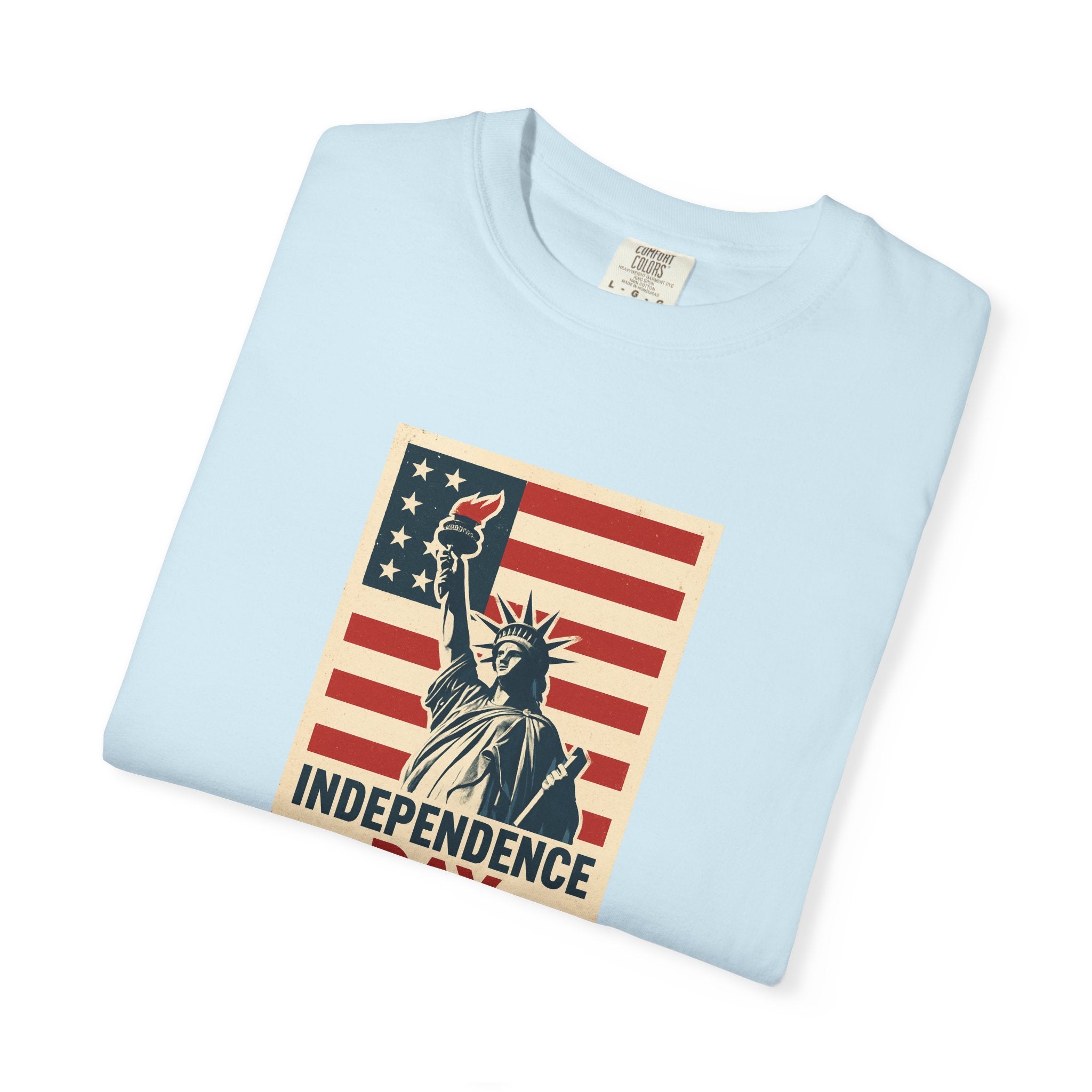 Independence Day T-Shirt – Statue of Liberty American Flag July 4th Graphic Tee