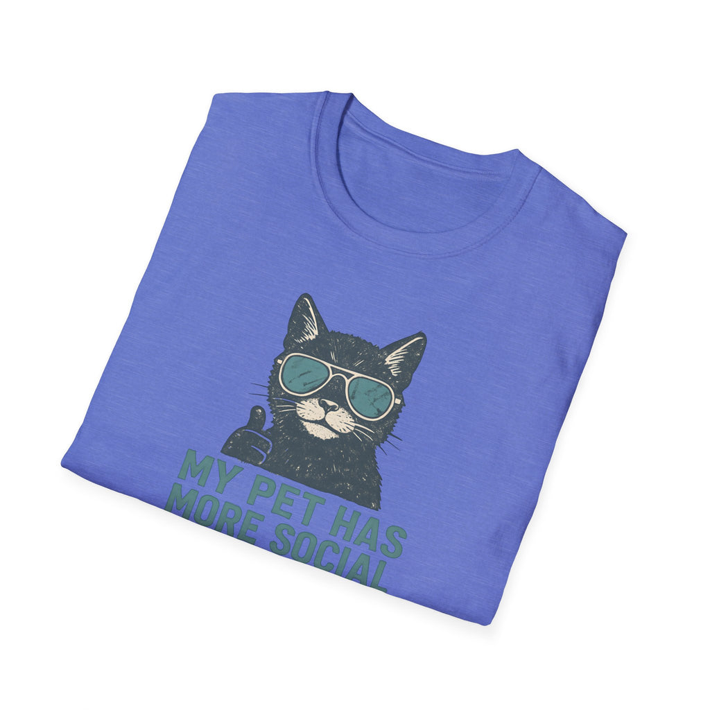 Cat T-Shirt — “My Pet Has More Social Skills Than I Do” Funny Cat Graphic Tee