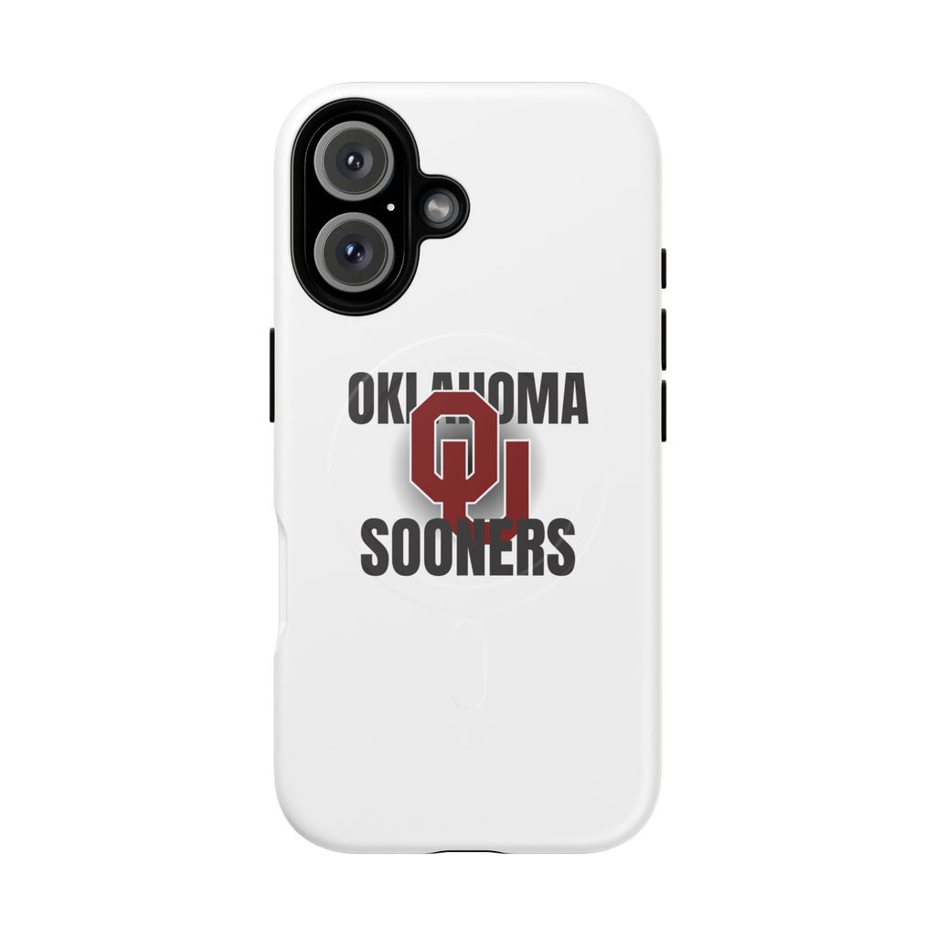 Oklahoma Sooners Tough Magnetic Phone Case — Durable Magnetic Snap-On College iPhone Cover