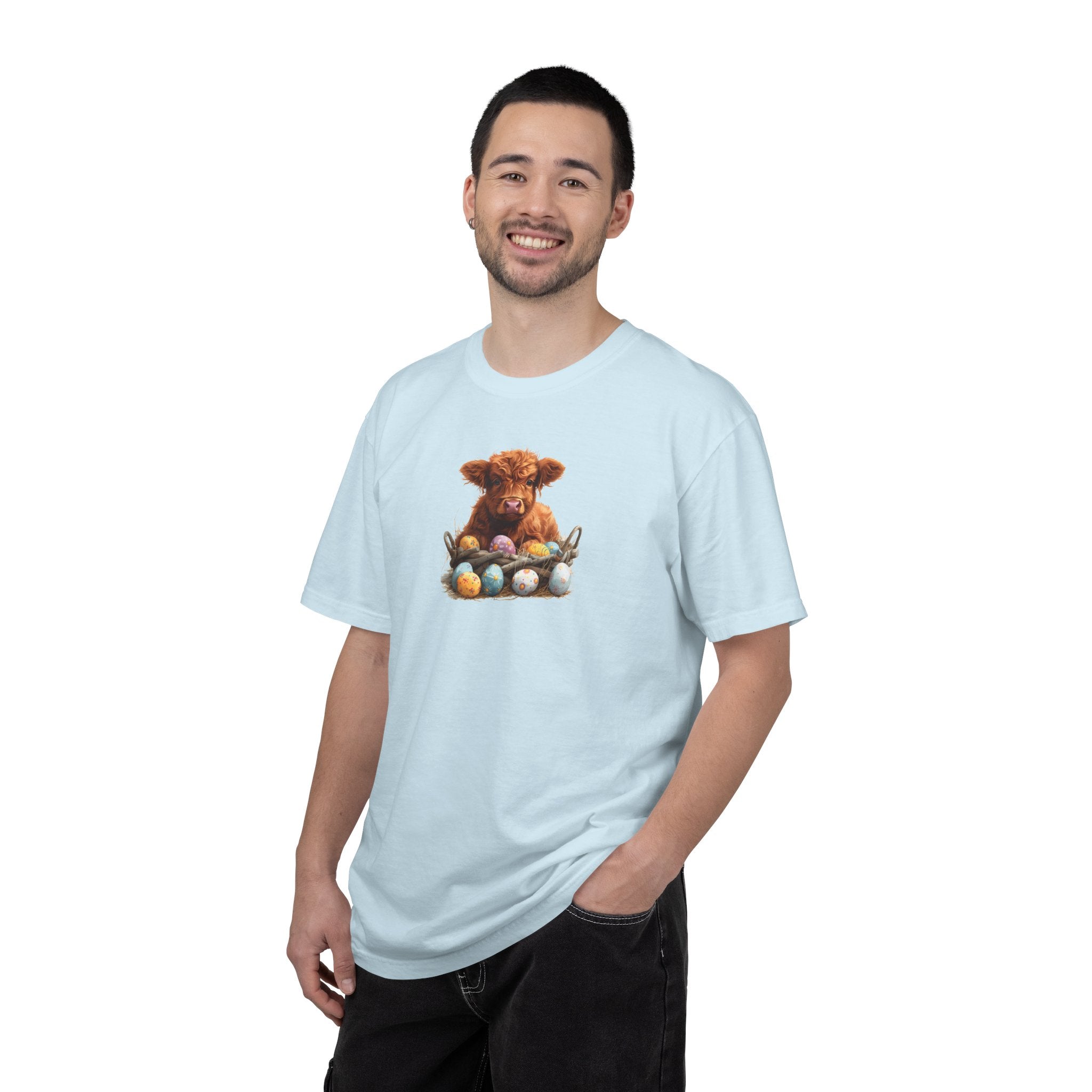 Highland Calf with Easter Eggs T-Shirt
