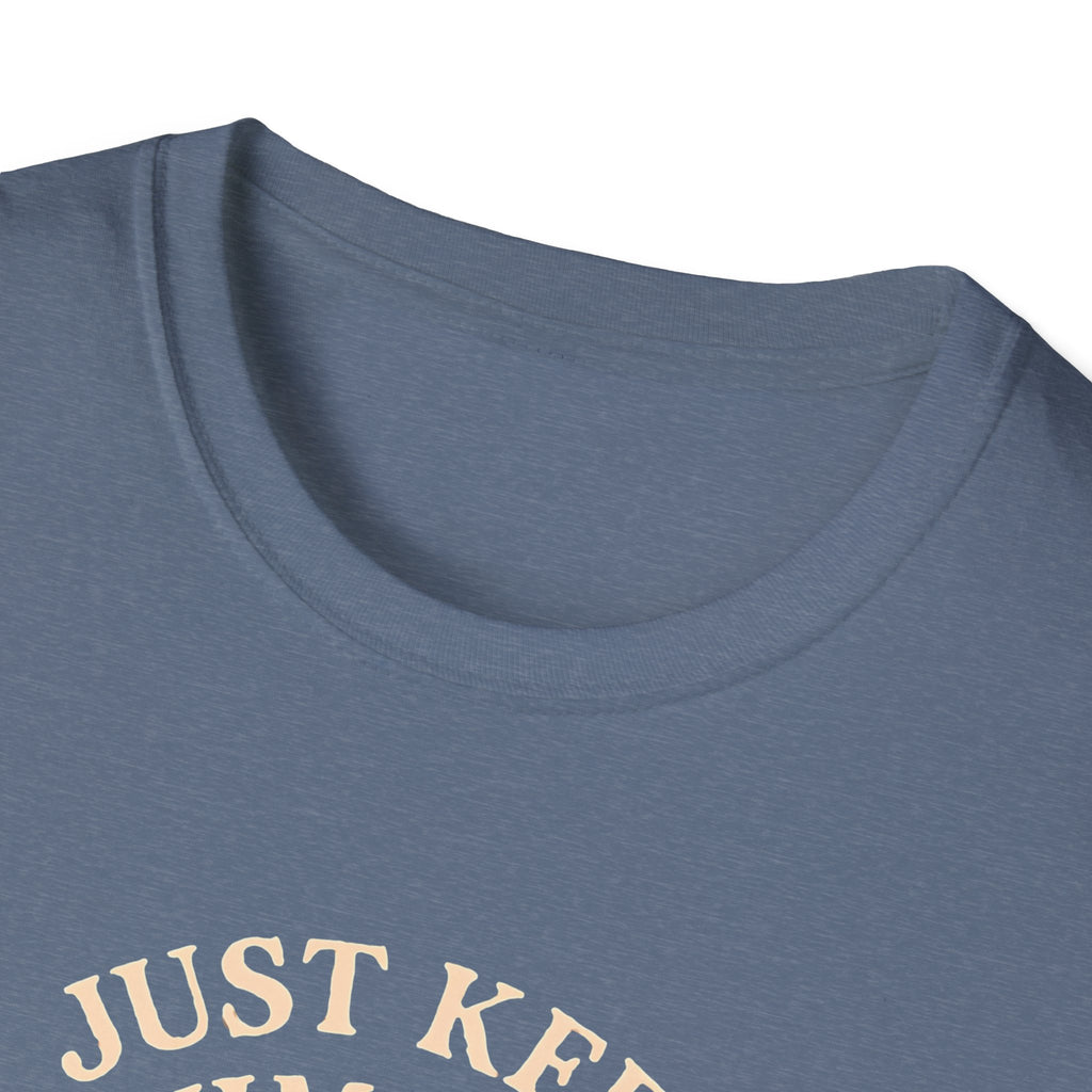 T‑Shirt — "Just Keep Swimming" Orange Fish Graphic Tee