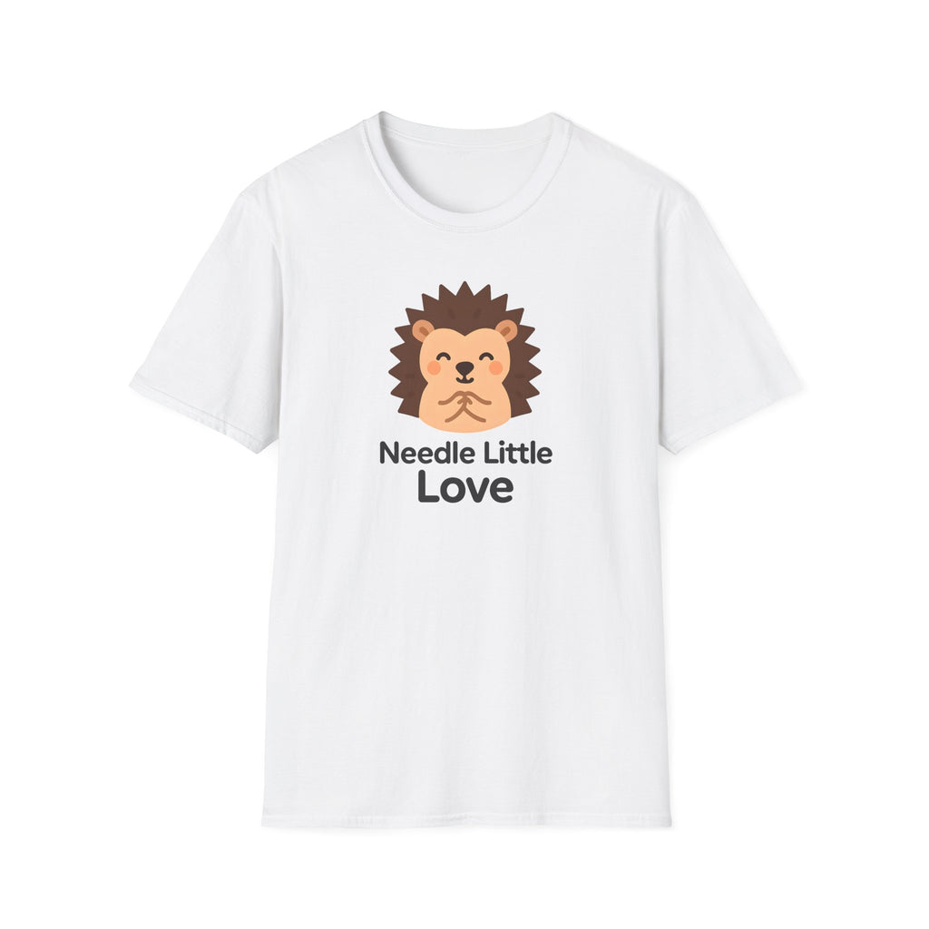Hedgehog "Needle Little Love" T-Shirt — Cute Animal Graphic Tee