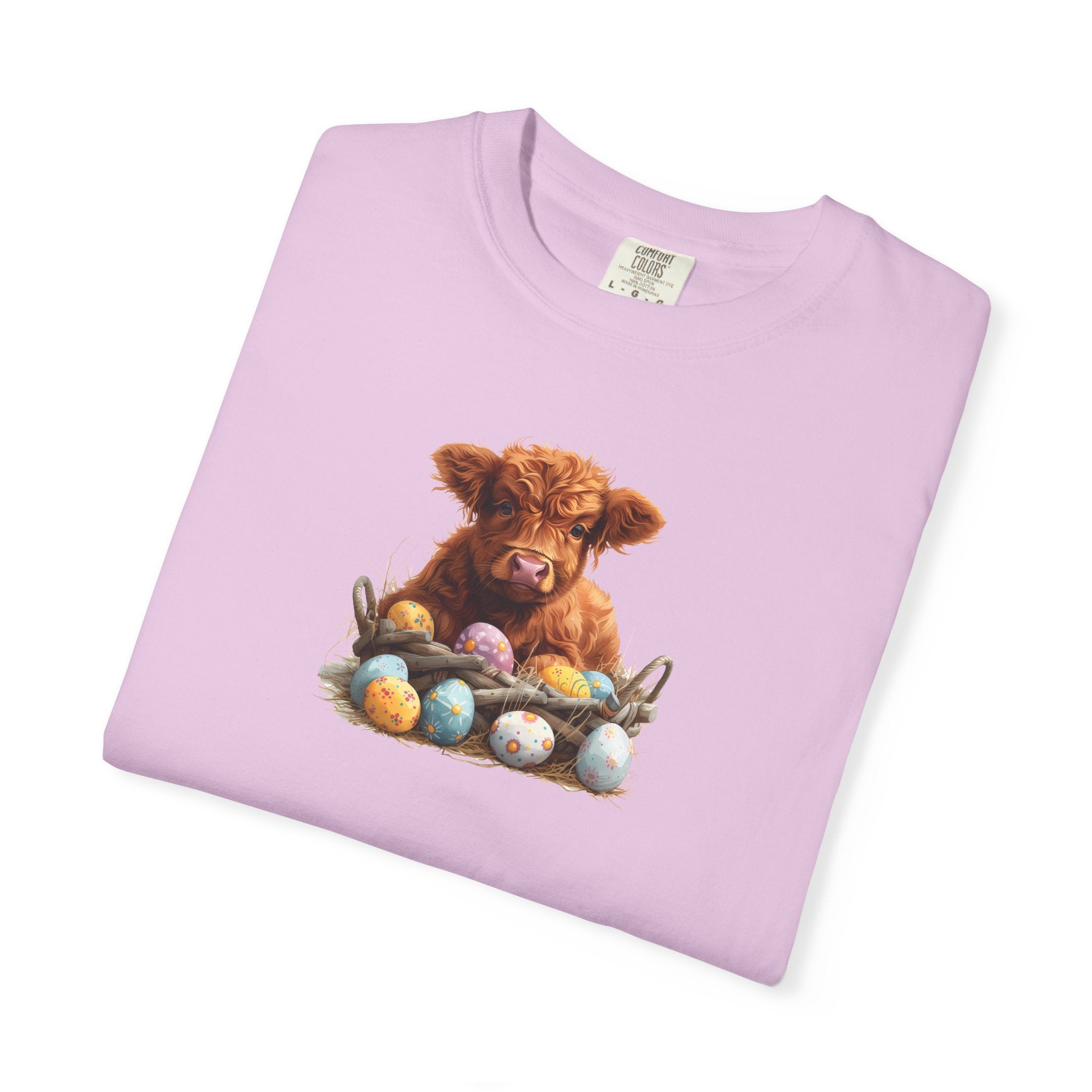 Highland Calf with Easter Eggs T-Shirt