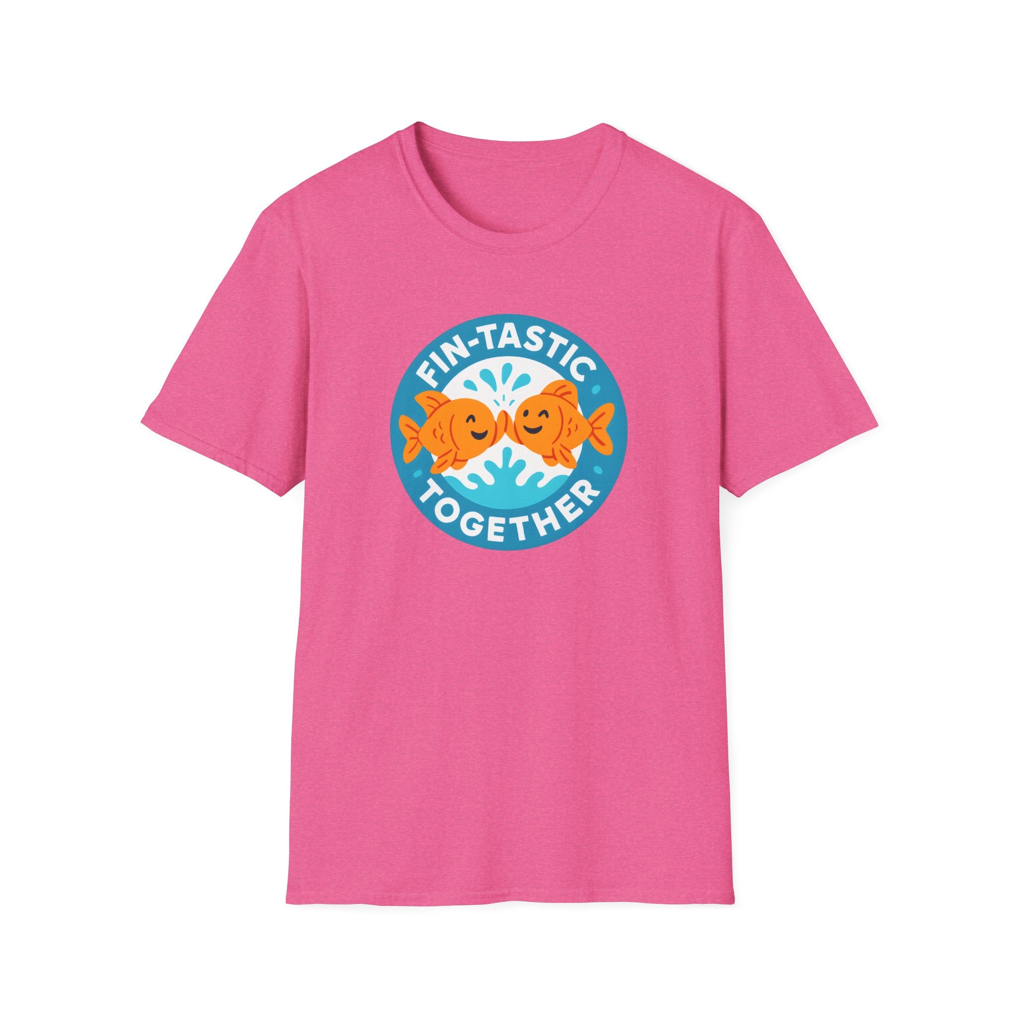 T-Shirt — "Fin-Tastic Together" Cute Goldfish Couple Graphic Tee