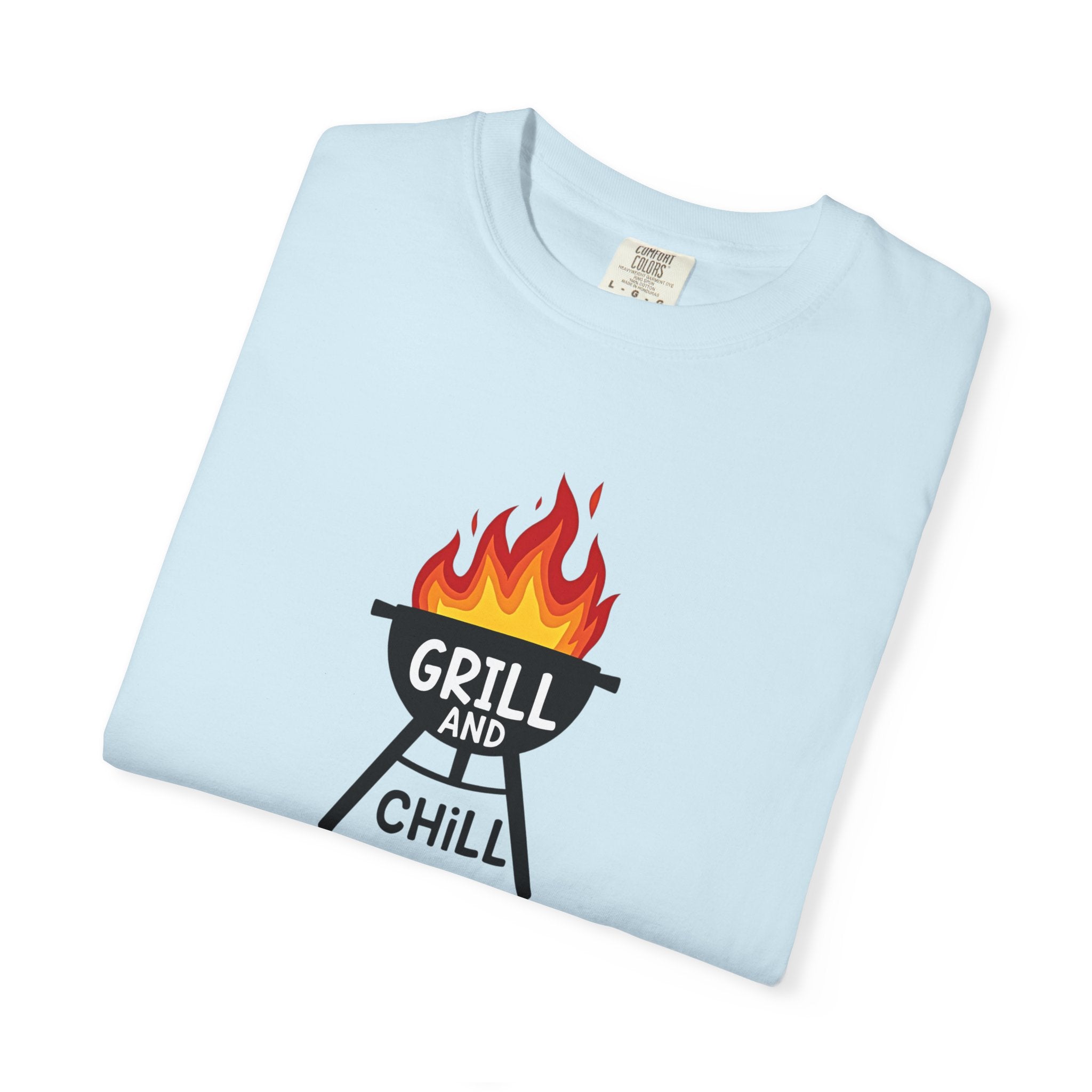Grill and Chill T-Shirt — BBQ Graphic Tee for Grill Lovers