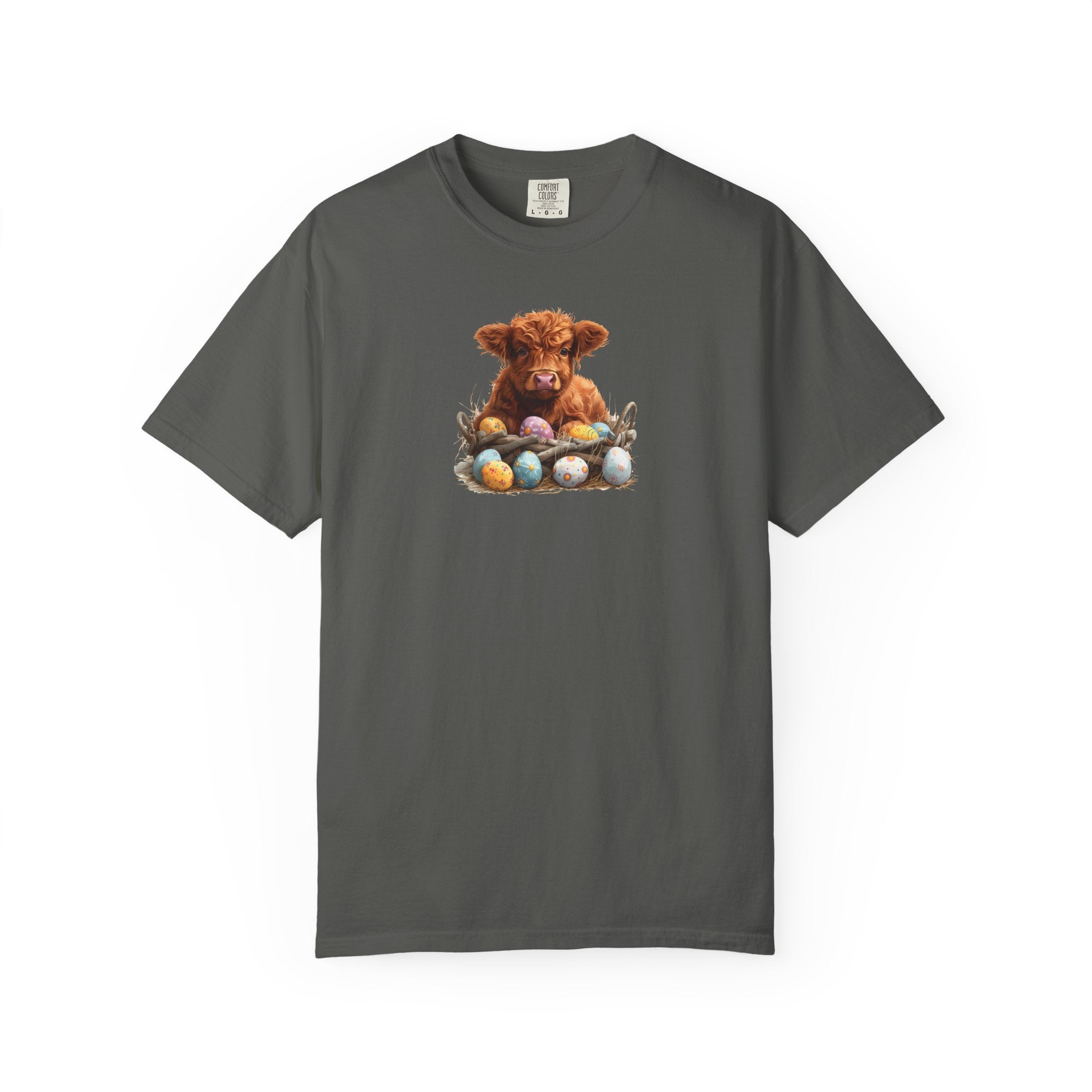 Highland Calf with Easter Eggs T-Shirt