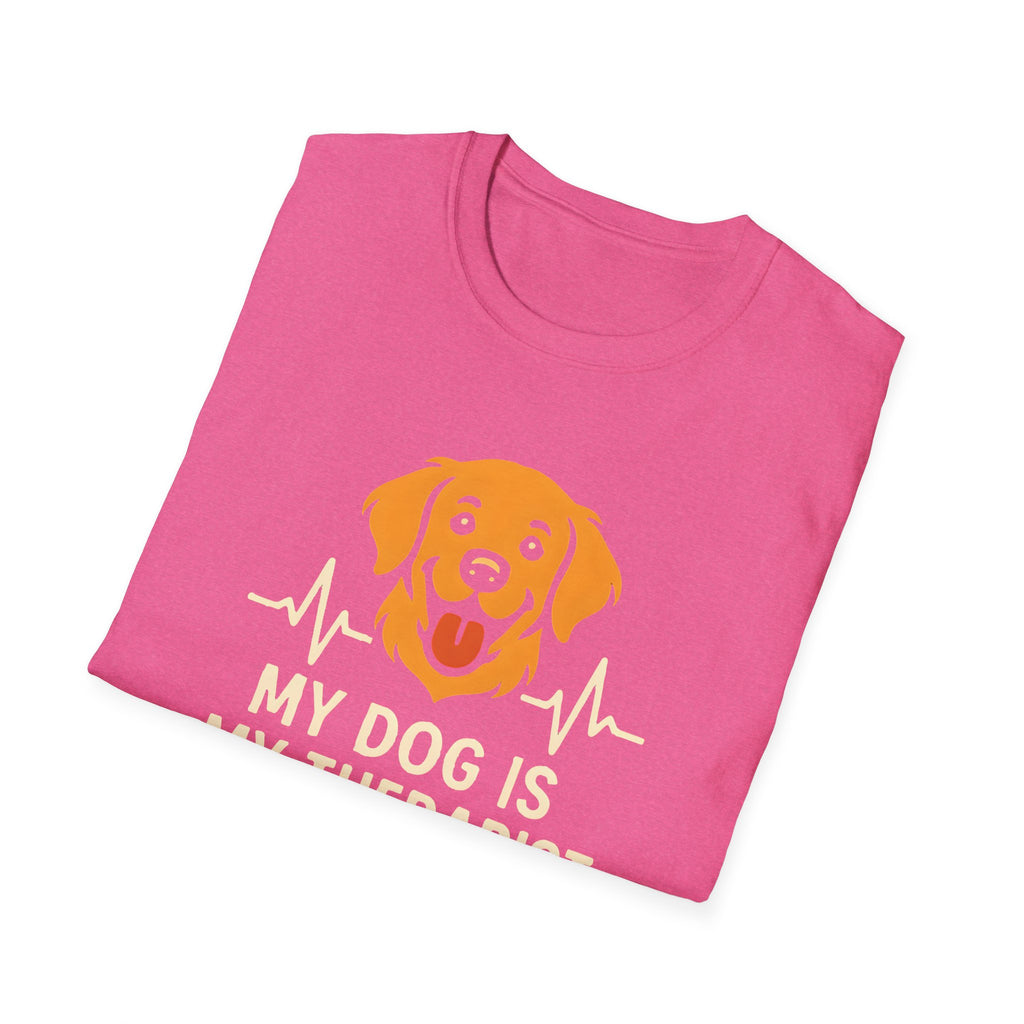 Dog Therapist T-Shirt — "My Dog Is My Therapist" Pet Lover Tee