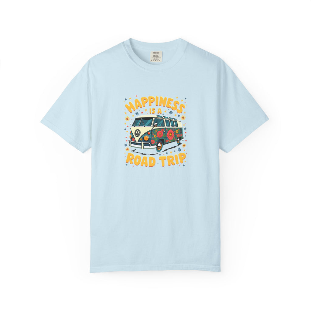 Road Trip T-Shirt — "Happiness Is A Road Trip" Vintage Camper Tee