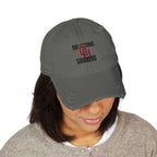 Distressed Embroidered OU Sooners Dad Hat — Vintage Oklahoma Baseball Cap