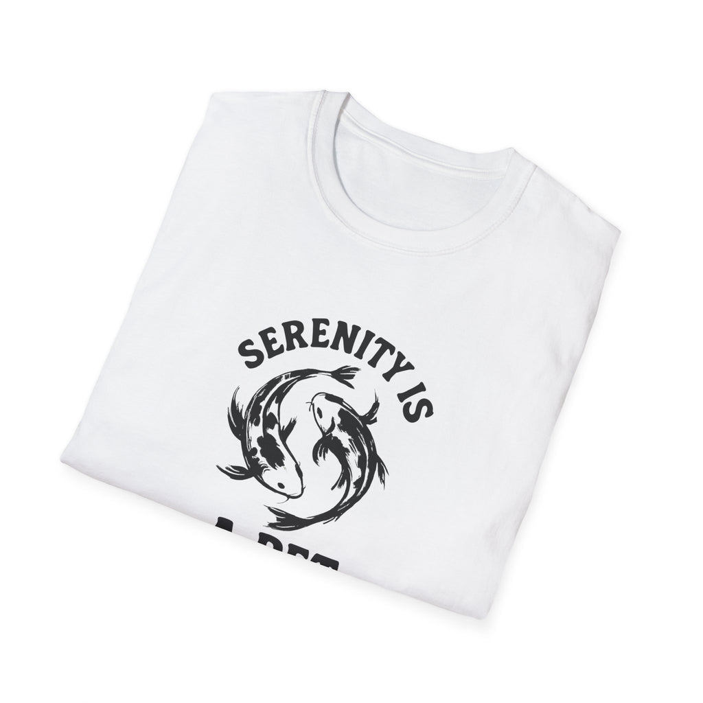 Serenity Is a Pet T-Shirt — Relaxing Koi Fish Design for Pet Lovers