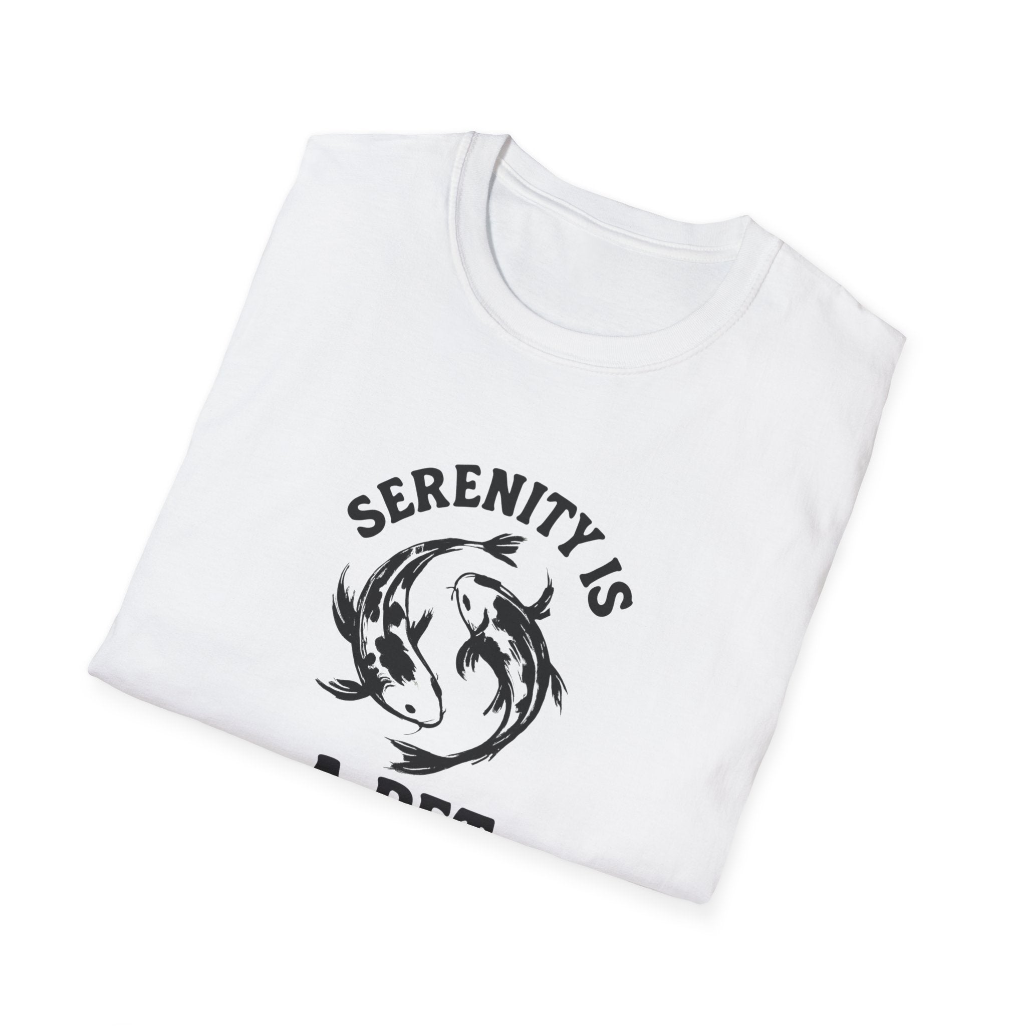 Serenity Is a Pet T-Shirt — Relaxing Koi Fish Design for Pet Lovers